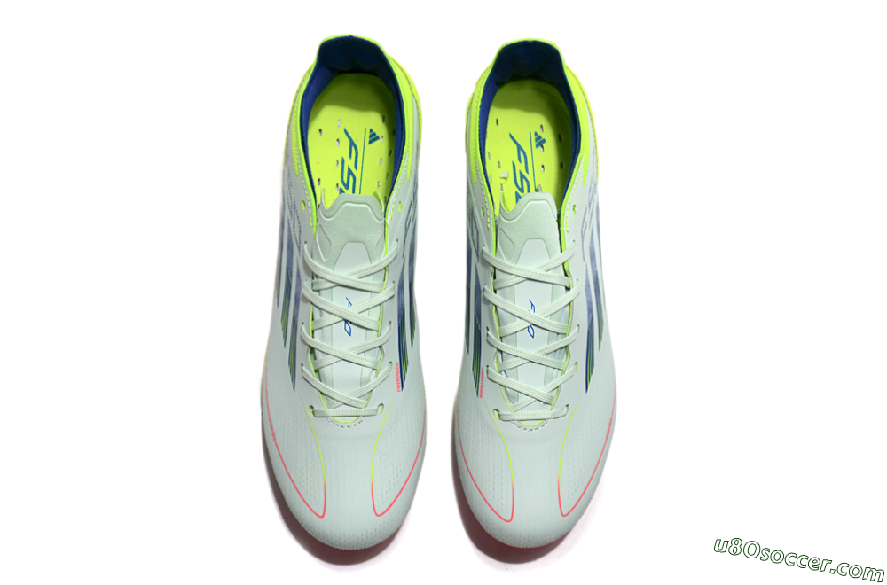 Adidas F50 Elite MG Multi Ground Soccer Cleats - Jade/Blue/Yellow 4
