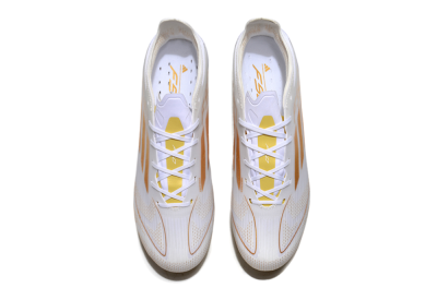 Adidas F50 Elite MG Multi Ground Soccer Cleats - White/Gold
