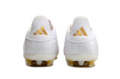 Adidas F50 Elite MG Multi Ground Soccer Cleats - White/Gold