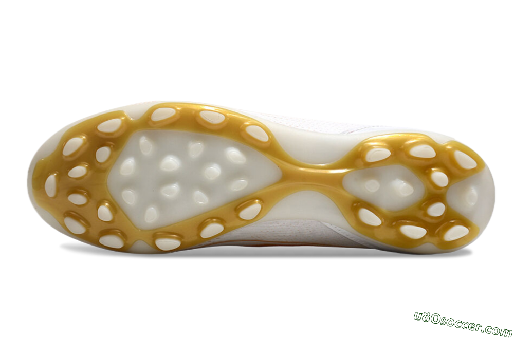 Adidas F50 Elite MG Multi Ground Soccer Cleats - White/Gold 6