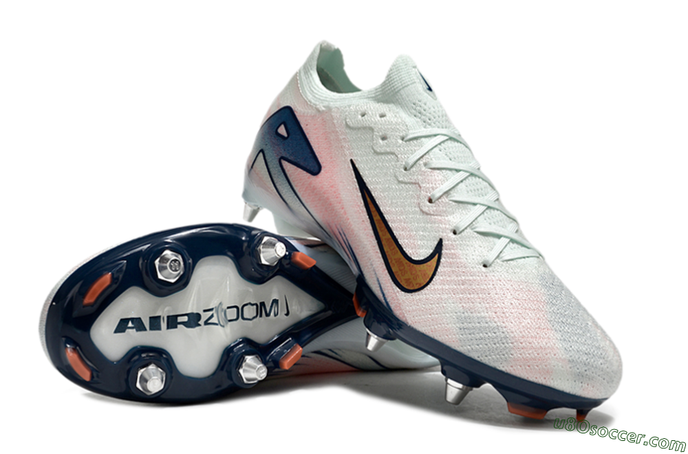 Nike Air Zoom Mercurial Vapor 16 Elite SG Soft Ground Soccer Cleats - Jade/Pink/Blue 3