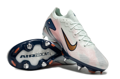 Nike Air Zoom Mercurial Vapor 16 Elite SG Soft Ground Soccer Cleats - Jade/Pink/Blue