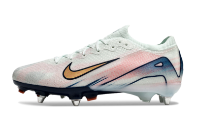 Nike Air Zoom Mercurial Vapor 16 Elite SG Soft Ground Soccer Cleats - Jade/Pink/Blue