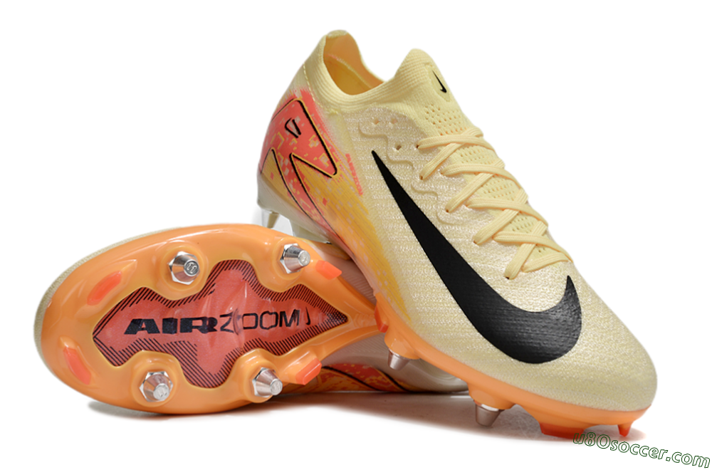 Nike Air Zoom Mercurial Vapor 16 Elite SG Soft Ground Soccer Cleats - Yellow/Black/Red 3