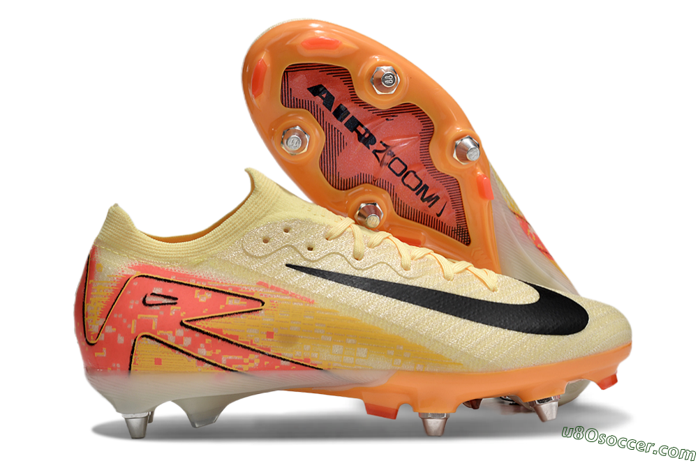 Nike Air Zoom Mercurial Vapor 16 Elite SG Soft Ground Soccer Cleats - Yellow/Black/Red 1