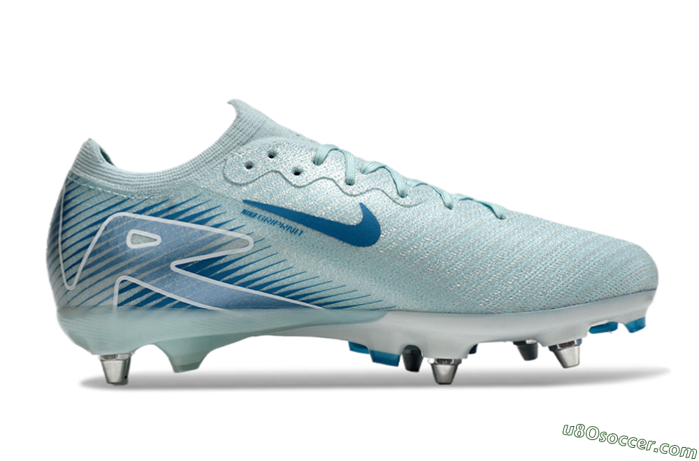 Nike Air Zoom Mercurial Vapor 16 Elite SG Soft Ground Soccer Cleats - Jade/Blue/White 7