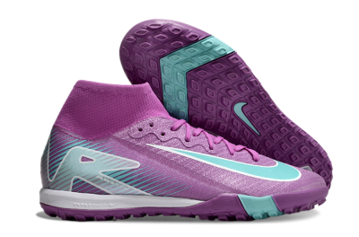 Nike Air Zoom Mercurial Superfly 10 Elite TF Artificial Turf Soccer Shoes - Purple/Jade/White