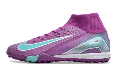 Nike Air Zoom Mercurial Superfly 10 Elite TF Artificial Turf Soccer Shoes - Purple/Jade/White