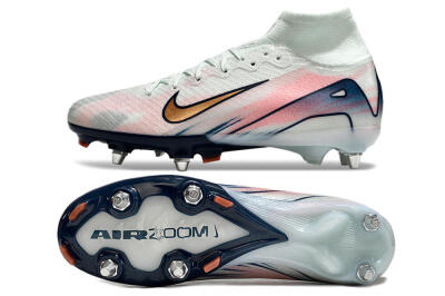 Nike Air Zoom Mercurial Superfly 10 Elite SG Soft Ground Soccer Cleats - Jade/Pink/Gold/Blue