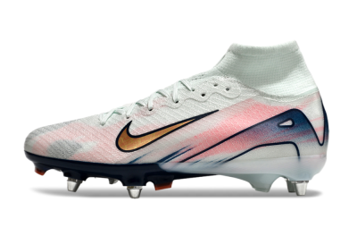 Nike Air Zoom Mercurial Superfly 10 Elite SG Soft Ground Soccer Cleats - Jade/Pink/Gold/Blue