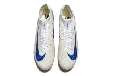 Nike Air Zoom Mercurial Superfly 10 Elite SG Soft Ground Soccer Cleats - Beige/White/Blue