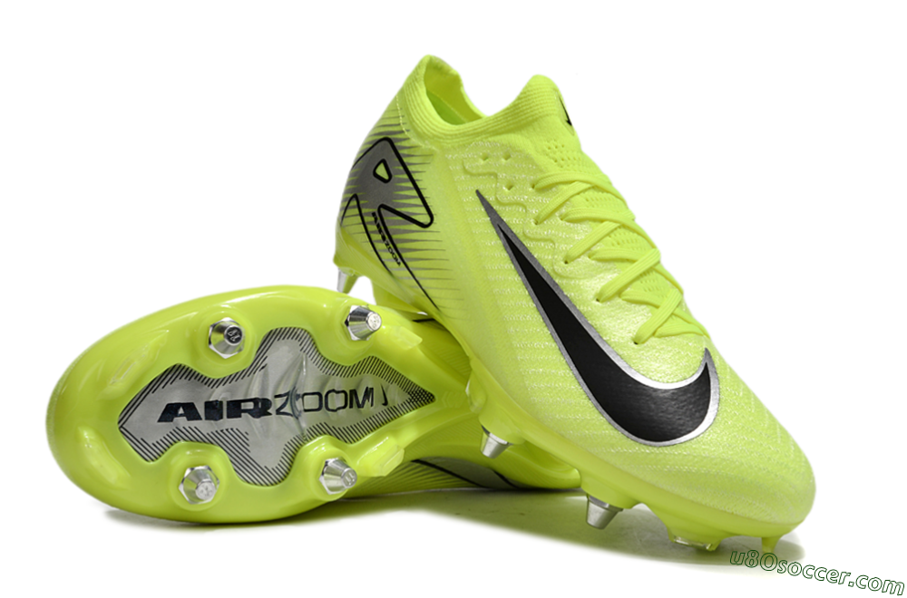 Nike Air Zoom Mercurial Vapor 16 Elite SG Soft Ground Soccer Cleats - Yellow/Silver/Black 3