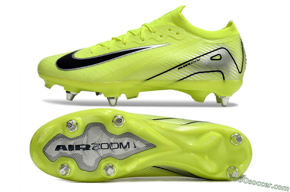Nike Air Zoom Mercurial Vapor 16 Elite SG Soft Ground Soccer Cleats - Yellow/Silver/Black 0