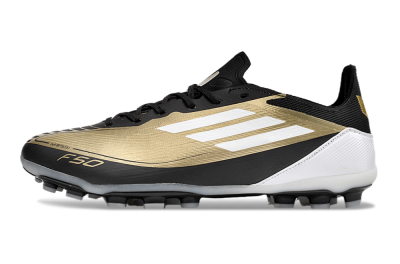 Adidas F50 Elite Messi MG Multi Ground Soccer Cleats - Gold/Black/White