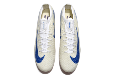 Nike Air Zoom Mercurial Vapor 16 Elite SG Soft Ground Soccer Cleats - Beige/Blue/White