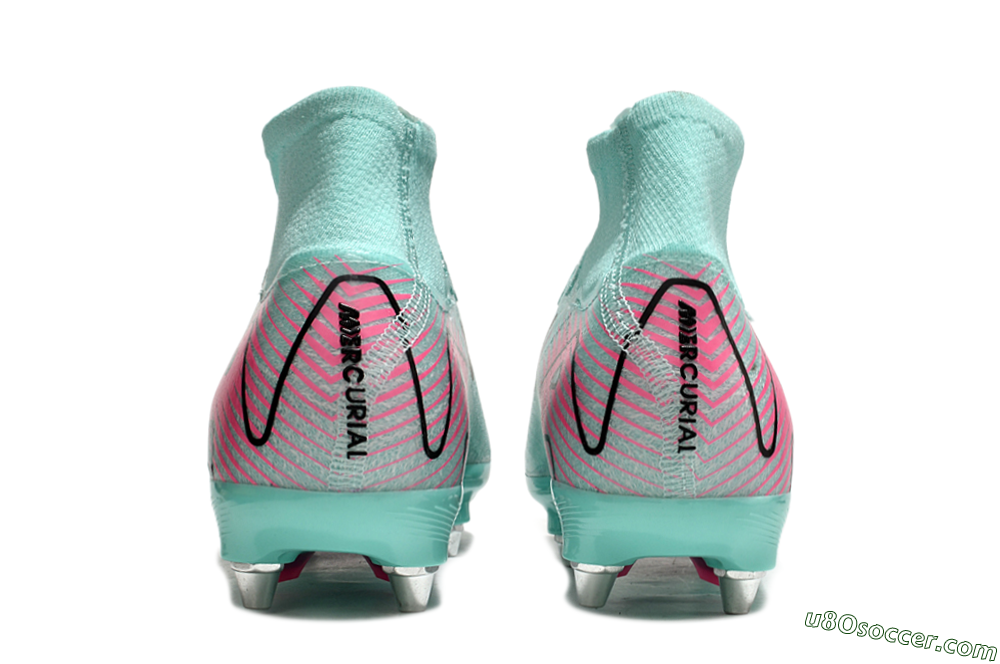 Nike Air Zoom Mercurial Superfly 10 Elite SG Soft Ground Soccer Cleats - Jade/Black/Pink 5