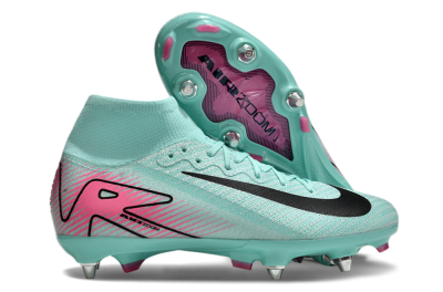 Nike Air Zoom Mercurial Superfly 10 Elite SG Soft Ground Soccer Cleats - Jade/Black/Pink