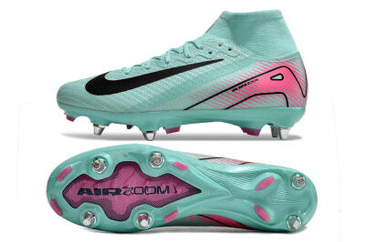 Nike Air Zoom Mercurial Superfly 10 Elite SG Soft Ground Soccer Cleats - Jade/Black/Pink