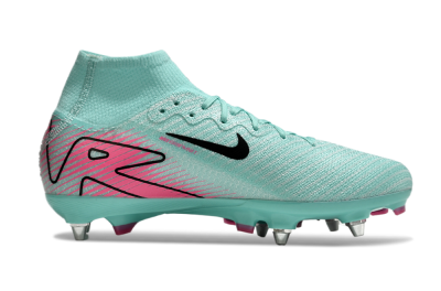 Nike Air Zoom Mercurial Superfly 10 Elite SG Soft Ground Soccer Cleats - Jade/Black/Pink