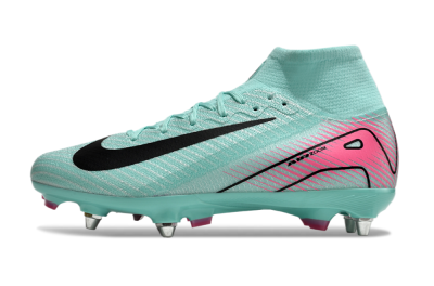 Nike Air Zoom Mercurial Superfly 10 Elite SG Soft Ground Soccer Cleats - Jade/Black/Pink
