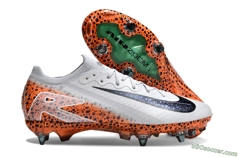 Nike Air Zoom Mercurial Vapor 16 Elite SG Soft Ground Soccer Cleats - Grey/Black/Leopard 1