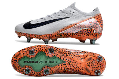 Nike Air Zoom Mercurial Vapor 16 Elite SG Soft Ground Soccer Cleats - Grey/Black/Leopard