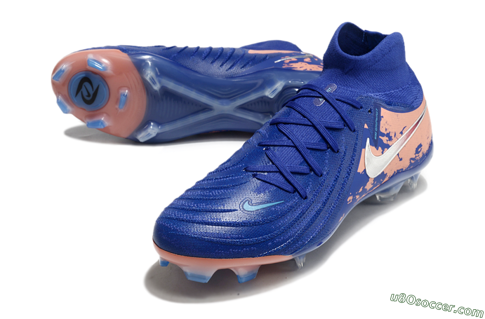 Nike Phantom Luna Elite NU FG Firm Ground Soccer Cleats - Blue/White/Red 3