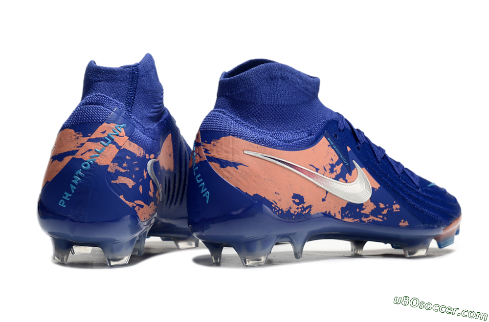 Nike Phantom Luna Elite NU FG Firm Ground Soccer Cleats - Blue/White/Red 6