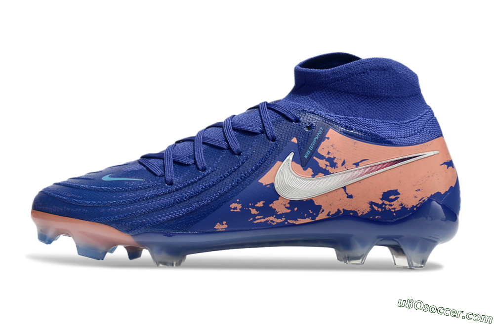 Nike Phantom Luna Elite NU FG Firm Ground Soccer Cleats - Blue/White/Red 2