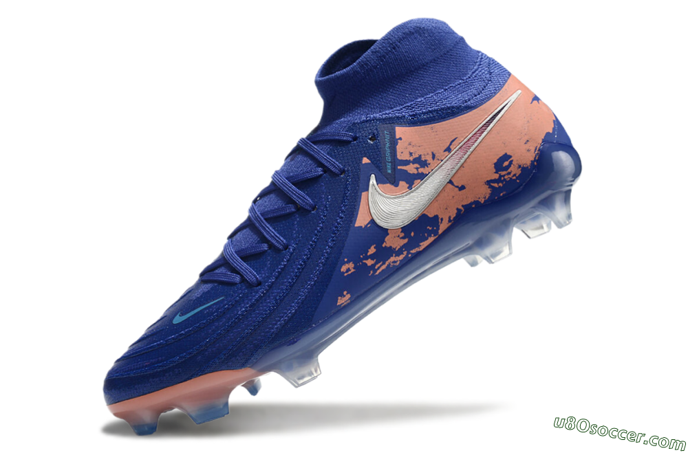 Nike Phantom Luna Elite NU FG Firm Ground Soccer Cleats - Blue/White/Red 5