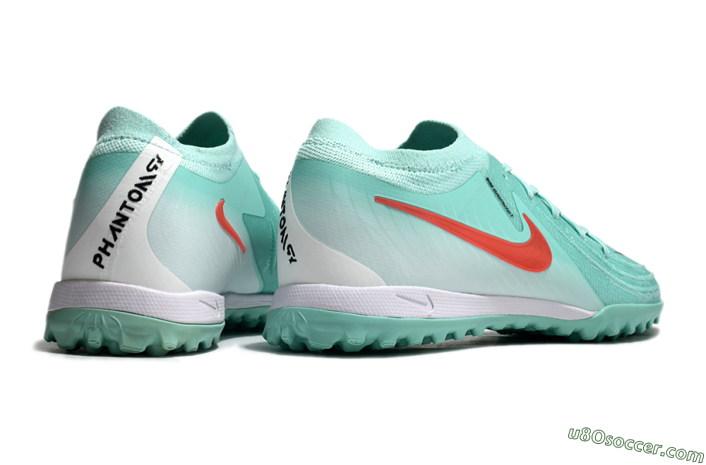 Nike Phantom GX 2 Elite TF Artificial Turf Soccer Shoes - Jade/Red/White 6
