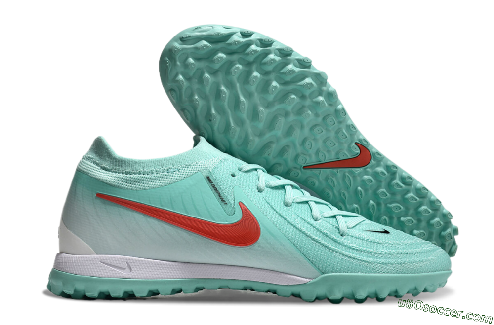 Nike Phantom GX 2 Elite TF Artificial Turf Soccer Shoes - Jade/Red/White 1