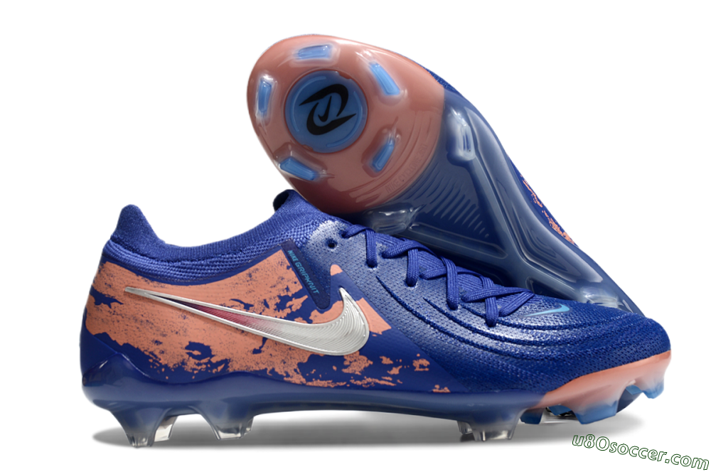 Nike Phantom Luna Elite FG Firm Ground Soccer Cleats - Blue/White/Red 1