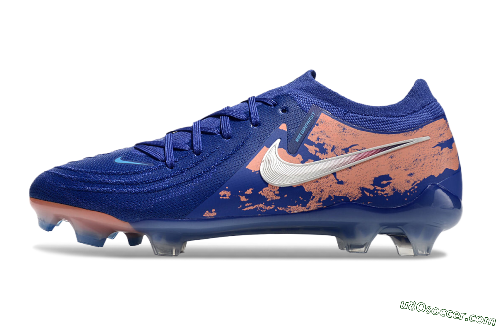 Nike Phantom Luna Elite FG Firm Ground Soccer Cleats - Blue/White/Red 2