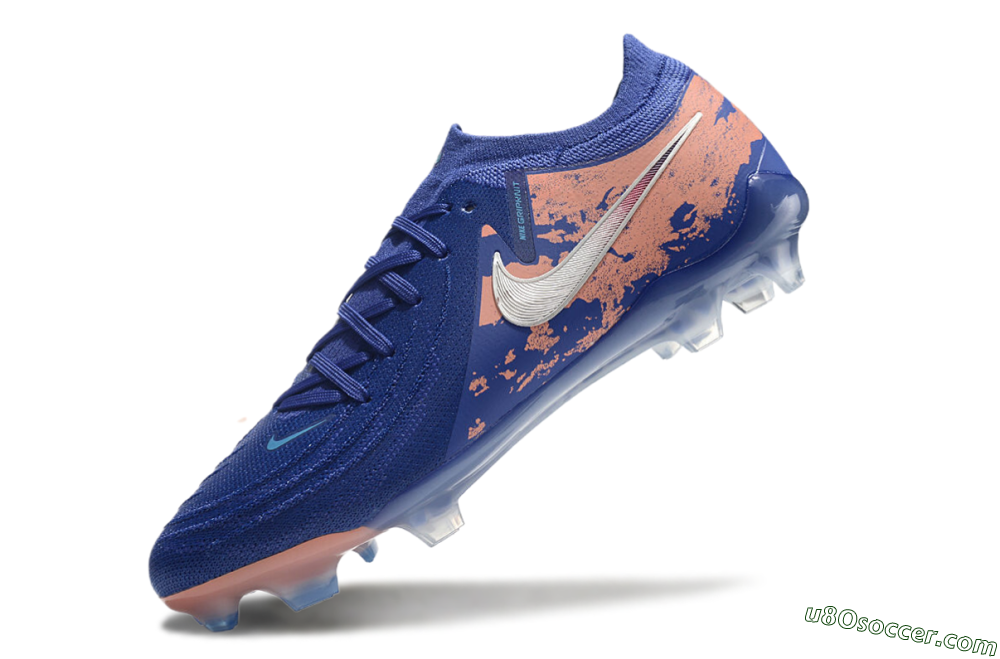 Nike Phantom Luna Elite FG Firm Ground Soccer Cleats - Blue/White/Red 5
