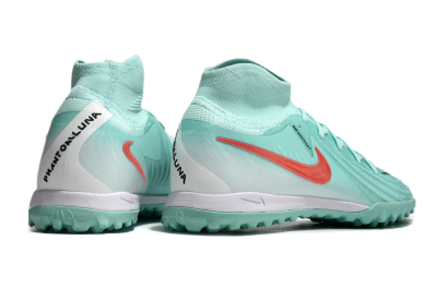 Nike Phantom Luna Elite TF Artificial Turf Soccer Shoes - Jade/Red/White