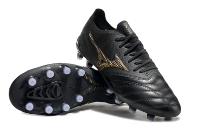 Mizuno Morelia Neo 3 FG Firm Ground Soccer Cleats - Black/Gold