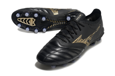 Mizuno Morelia Neo 3 FG Firm Ground Soccer Cleats - Black/Gold