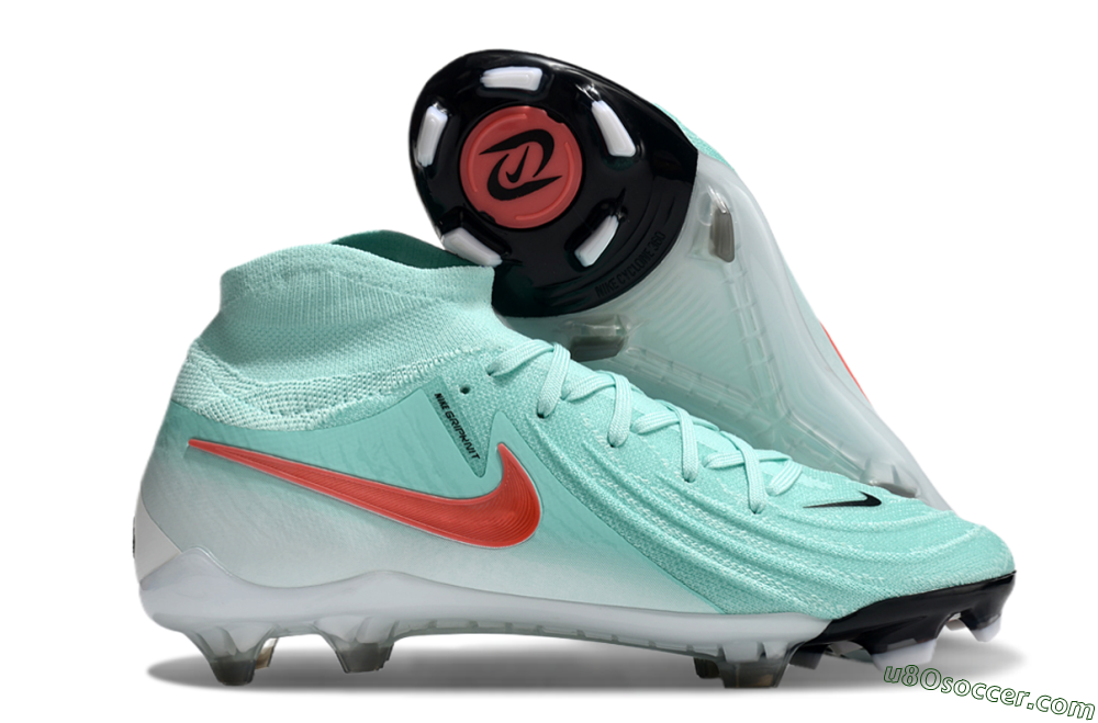 Nike Phantom Luna Elite FG Firm Ground Soccer Cleats - Jade/Red/White 1