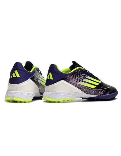 Adidas F50 Pro TF Artificial Turf Soccer Shoes - Purple/Yellow/Blue