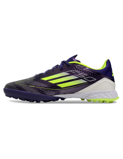 Adidas F50 Pro TF Artificial Turf Soccer Shoes - Purple/Yellow/Blue