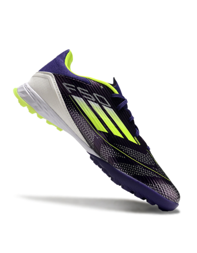 Adidas F50 Pro TF Artificial Turf Soccer Shoes - Purple/Yellow/Blue
