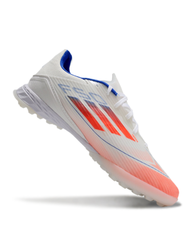 Adidas F50 Pro TF Artificial Turf Soccer Shoes - White/Red/Blue
