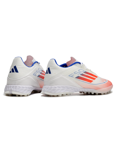 Adidas F50 Pro TF Artificial Turf Soccer Shoes - White/Red/Blue