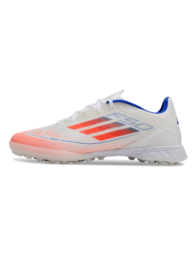 Adidas F50 Pro TF Artificial Turf Soccer Shoes - White/Red/Blue