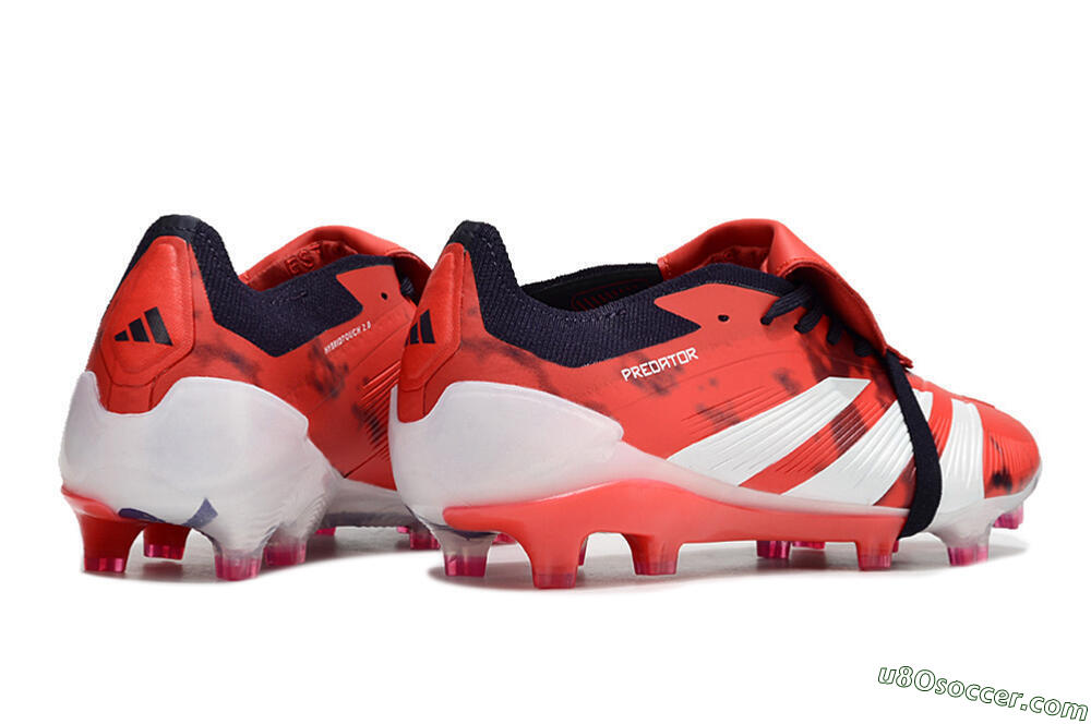 Adidas Predator Elite Foldover Tongue FG Firm Ground Soccer Cleats - Red/White/Black 6