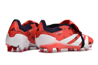 Adidas Predator Elite Foldover Tongue FG Firm Ground Soccer Cleats - Red/White/Black