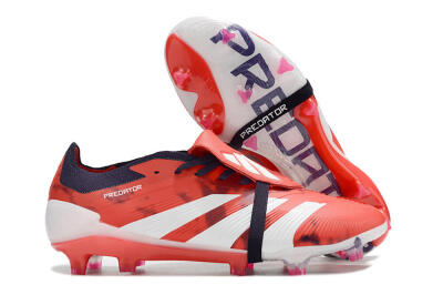 Adidas Predator Elite Foldover Tongue FG Firm Ground Soccer Cleats - Red/White/Black