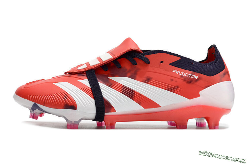 Adidas Predator Elite Foldover Tongue FG Firm Ground Soccer Cleats - Red/White/Black 2
