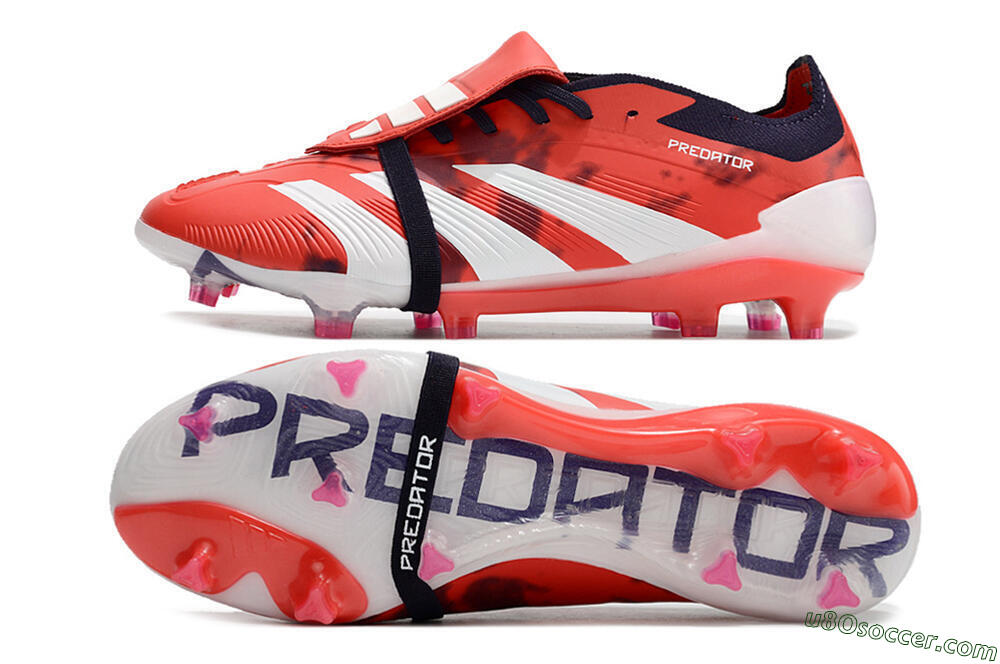 Adidas Predator Elite Foldover Tongue FG Firm Ground Soccer Cleats - Red/White/Black 0